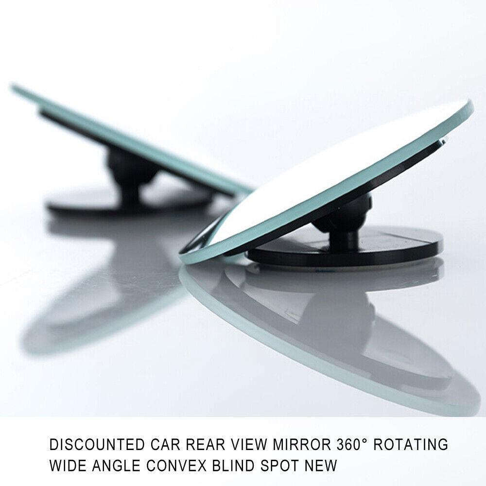 2Pcs Blind Spot Mirror Auto 360° Wide Angle Convex Rearview Side SUV Car Truck