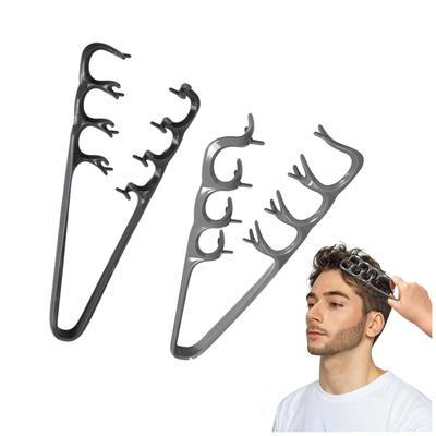 2 Stück Strukturkamm, Haarkamm für Männer, Stylingkamm Lockenhaarbürste 10,5x22,5 cm Volumen gebendes Entwirrendes Reise-Föhnwerkzeug