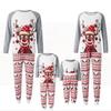 2026 Family of Four Matching Deer Print Christmas Pajamas for Autumn