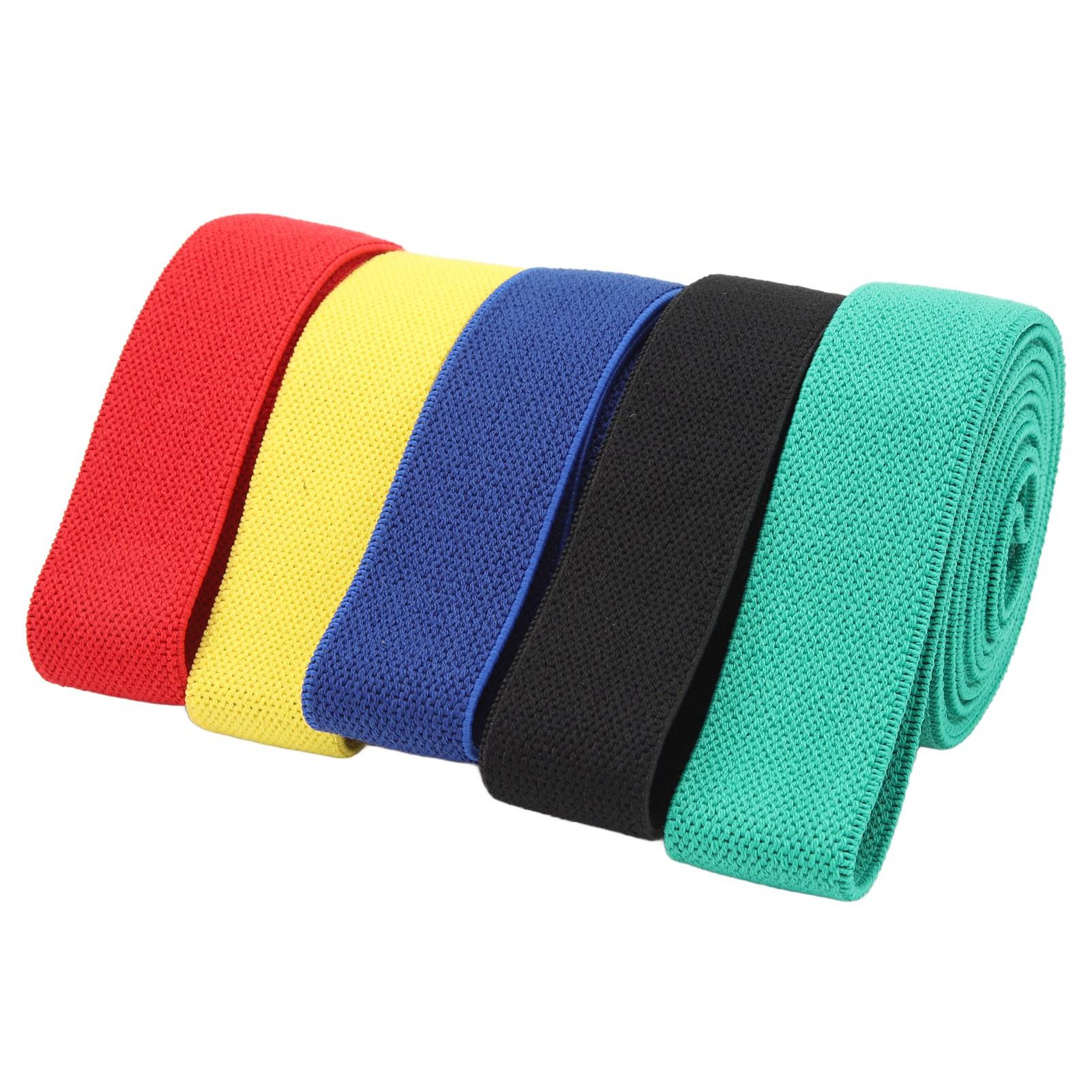 

5Pcs Stretch Exercise Bands Heavy Duty Workout Exercise Stretch Fitness Band Flexible Exercise Stretch Band for Home Gym