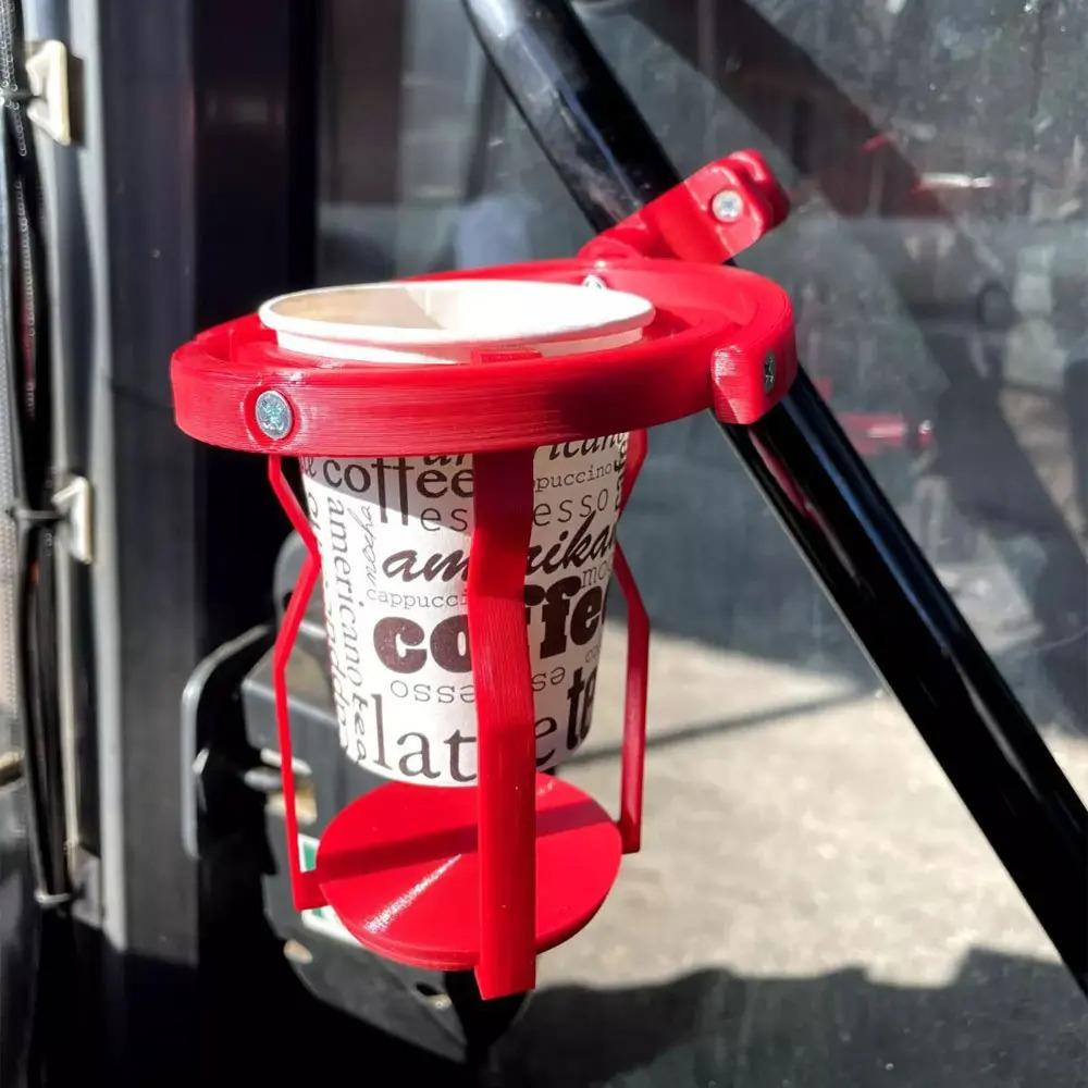 Self Leveling 3D Motorcycle Drink Holder Adjustable Clip Hanging Cup Holder Clamp Tricycles