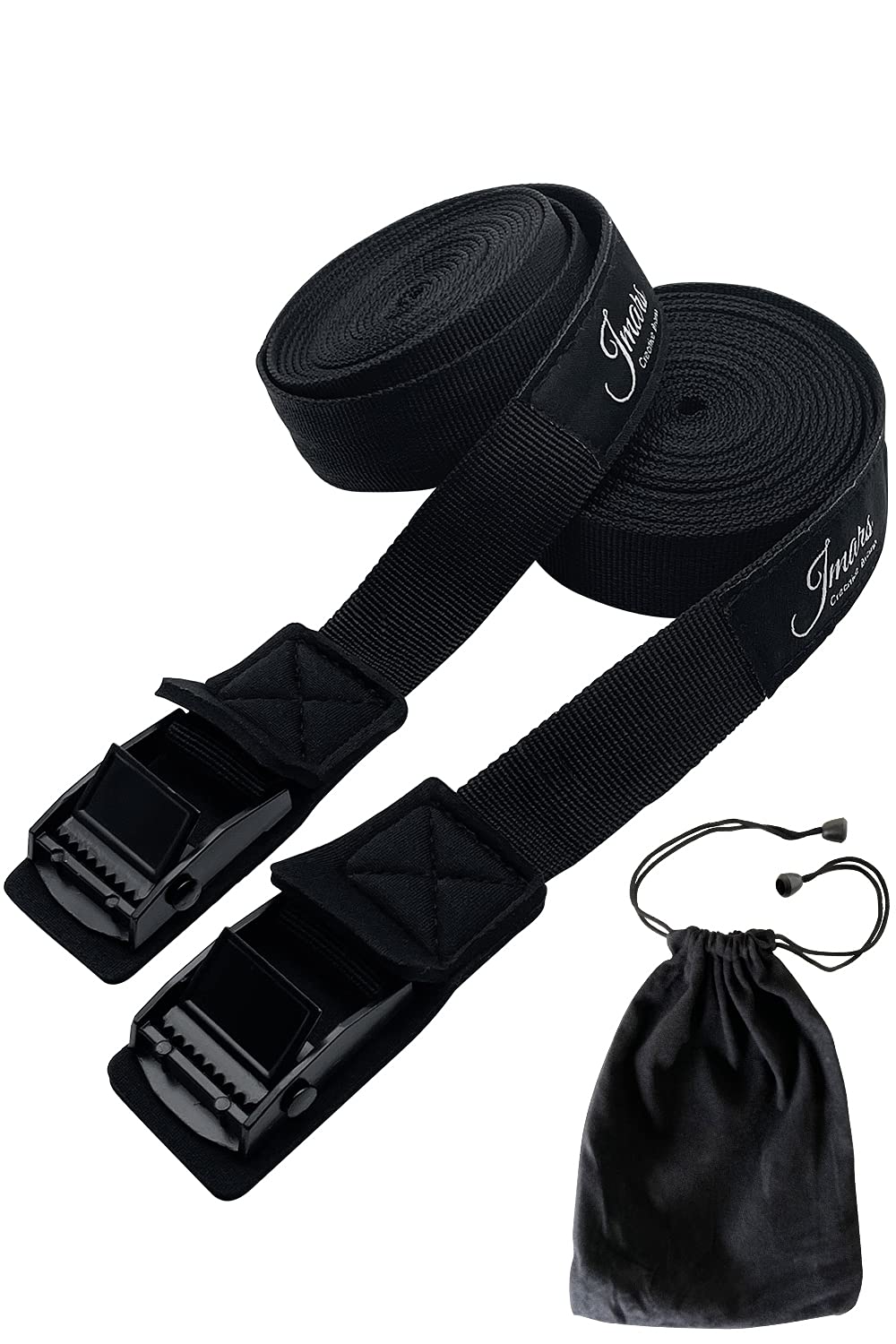 

JMARS Cargo 3m and Tensile Strength Tested by a Japanese Evaluation Set of 2 Tie-Down Straps, 6m, Scratch-Resistant Model, Institute, (6m, Black) чёрный