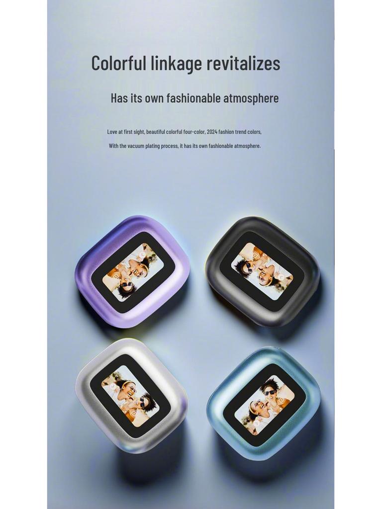 Smart Bluetooth Earbuds with Color Screen, Touch Control, ANC Dual Noise Cancelling, In-Ear, Wireless.