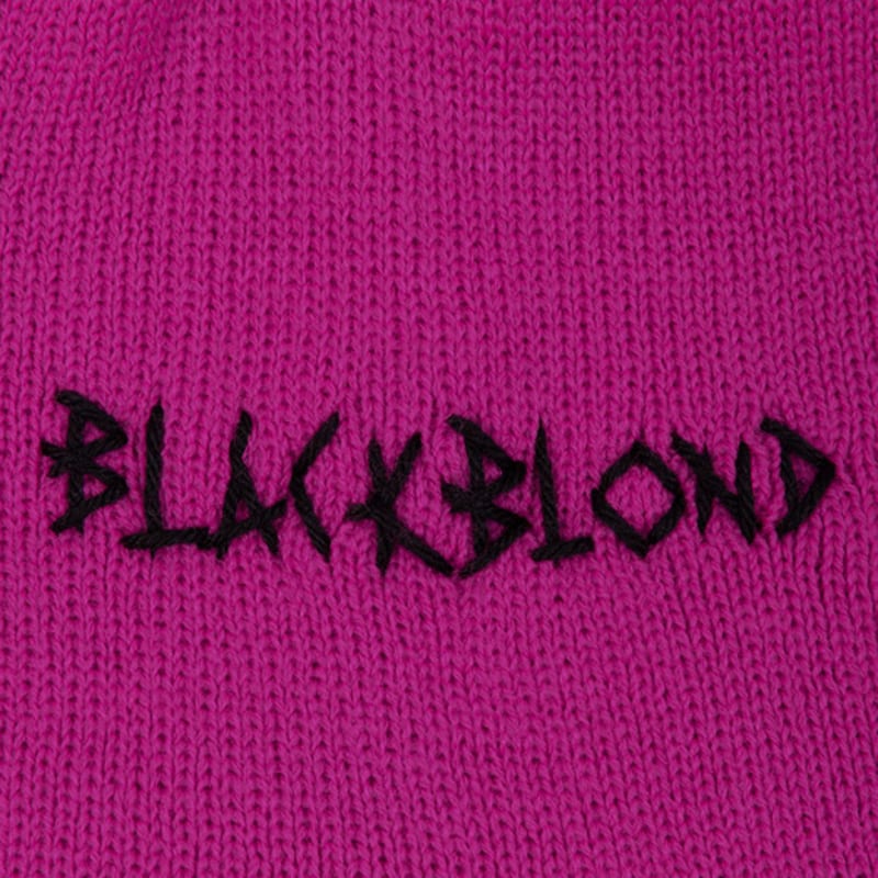 BLACKBLOND BBD Embroth Logo Piercing Beanie (Magenta)
