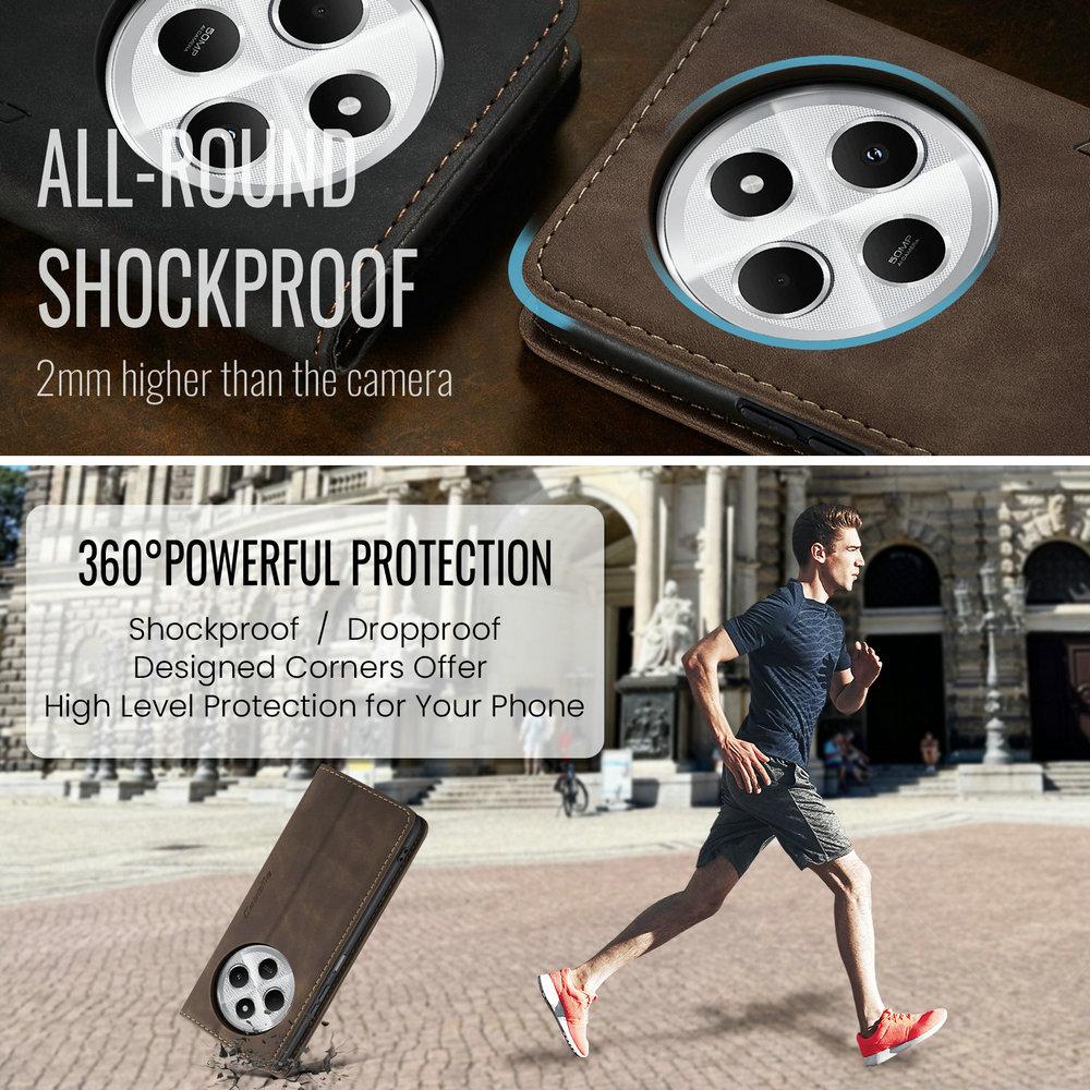 Pro Poco F7 Ultra C75 5G 4G Luxusní pouzdro Magnetická kůže 360 Ochranné knižní pouzdro Pouzdro pro Xiaomi Poco F7 Pro Telefon Mi C 75 Karta Funda