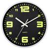 12-Inch Silent Luminous Quartz Wall Clock - Plastic, Creative Design, Popular Item