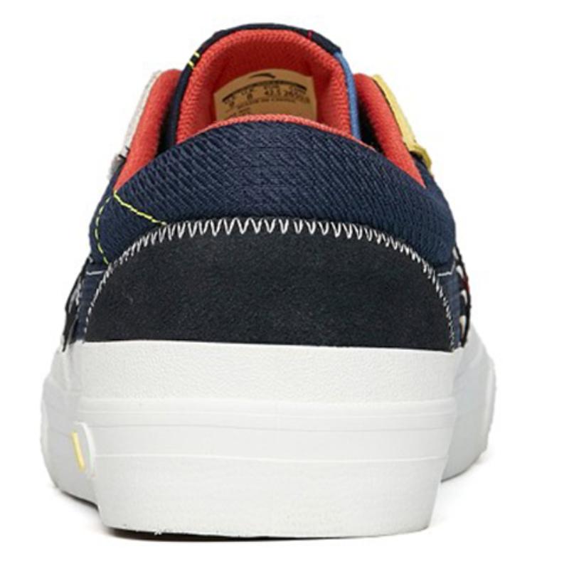 Anta Aoxing Anti-Slip And Wear-Resistant Lightweight Low-Top Skateboard Shoes Men's Black Blue Red Lace-Up Version Sneakers 112228015-8