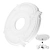 Elegant European Ceiling Medallion with Pre-Cut Light Hole - Decorative Ceiling Rose for Chandeliers & Light Fixtures for Home