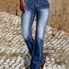 Jeans dritti ricamati F71000 - Popolare stile europeo e americano