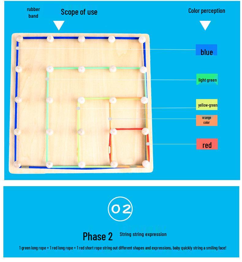 Changeable Shape Lacing Board: Multifunctional Educational Toy for 3+ Years