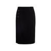 LANGZI Elegant Commuter Straight Midi Skirt