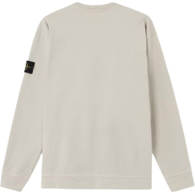 STONE ISLAND Ss26 Crew Neck Long Sleeve Logo Sweatshirt Men Sweatshirt L1S1561000-57S0B50-V0061