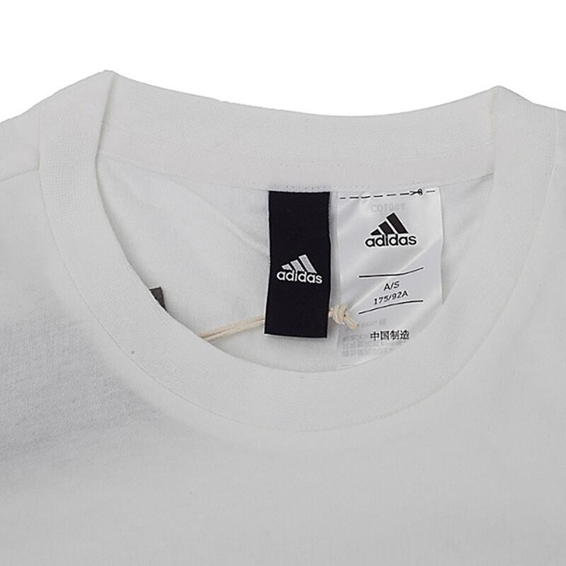 Adidas Comfortable Casual Skin-Friendly Short Sleeve T-Shirt Men Tops White CD1094