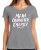 Main Character Energy Funny Gift Influencer Retro Pink Unisexs Tshirt