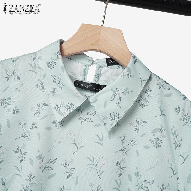 ZANZEA Women Short Sleeve Blouse and Tank Dress Summer Two Piece Suit Sets