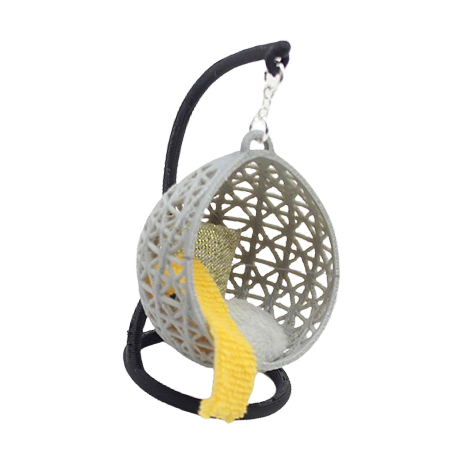 

Корзина для стула для кукольных домиков Качели Подвесная Миниатюрная Мебель Ролевые Игры для Детей Модель Мебели Для Кукольного Дома C