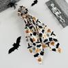 1PC Hot-selling Halloween Streamer Hair Band New Funny Pumpkin Satin Print Female Ponytail Large Intestine Ring Hair Decoration