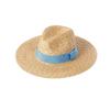 Spring and summer new fashion casual multi-color webbing big eaves straw grass jazz hat outdoor beach shade Internet celebrity straw hat