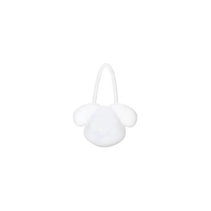 Lumière de collier - ON RANGE TOUT ! - Chien - Silicone blanc - 2 modes d'éclairage - 6,5 cm