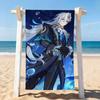 Game Genshin Neuvillette Towel Drying Bath Towel Applicable To Light Swimming Camping Yoga Beach Out