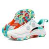 Cross-border New Badminton Shoes Men's Rotating Buckle Outdoor Tennis Training Shoes Non-slip Student Competition Sports Shoes Men