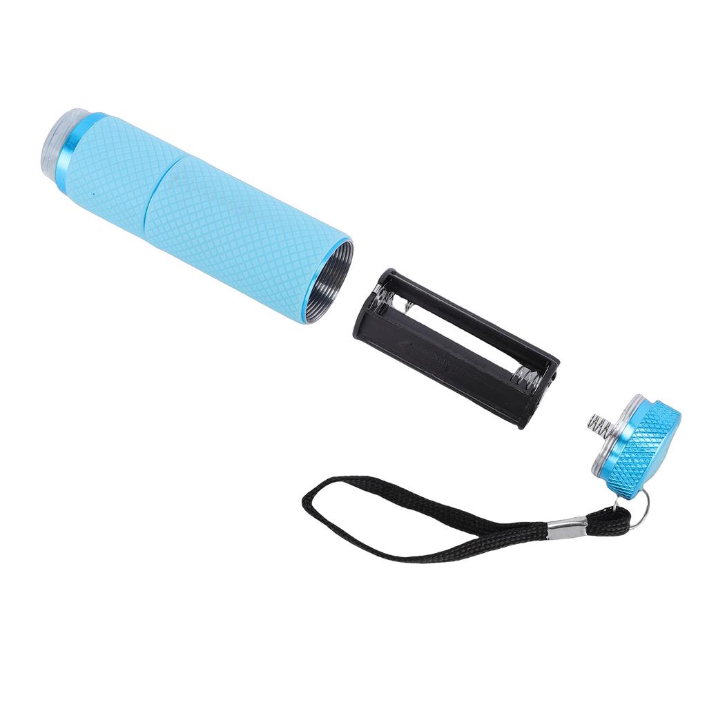 Handheld Nail Art Press Light Nail Dryer with Silicone Nail Stamper Head for Home DIY Blue