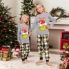 Print Cute Family Set Pajamas, Home Clothes, Family Set Long Sleeve Top Pants Set