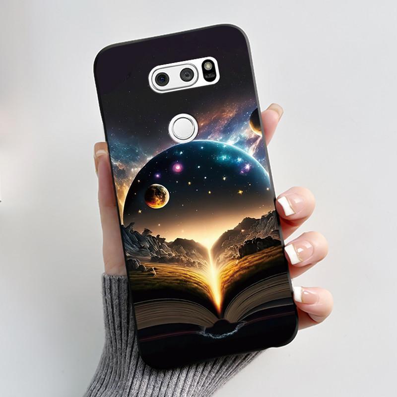 Casing For LG V30 V30+ V30S V30S+ V35 V35+ ThinQ Slim Soft Black Silicon Case Aesthetic Luxury Cute Cool Boys Girls Back Cover