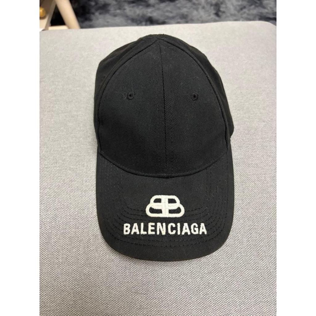 Used BALENCIAGA Baseball Cap Black with Storage Bag