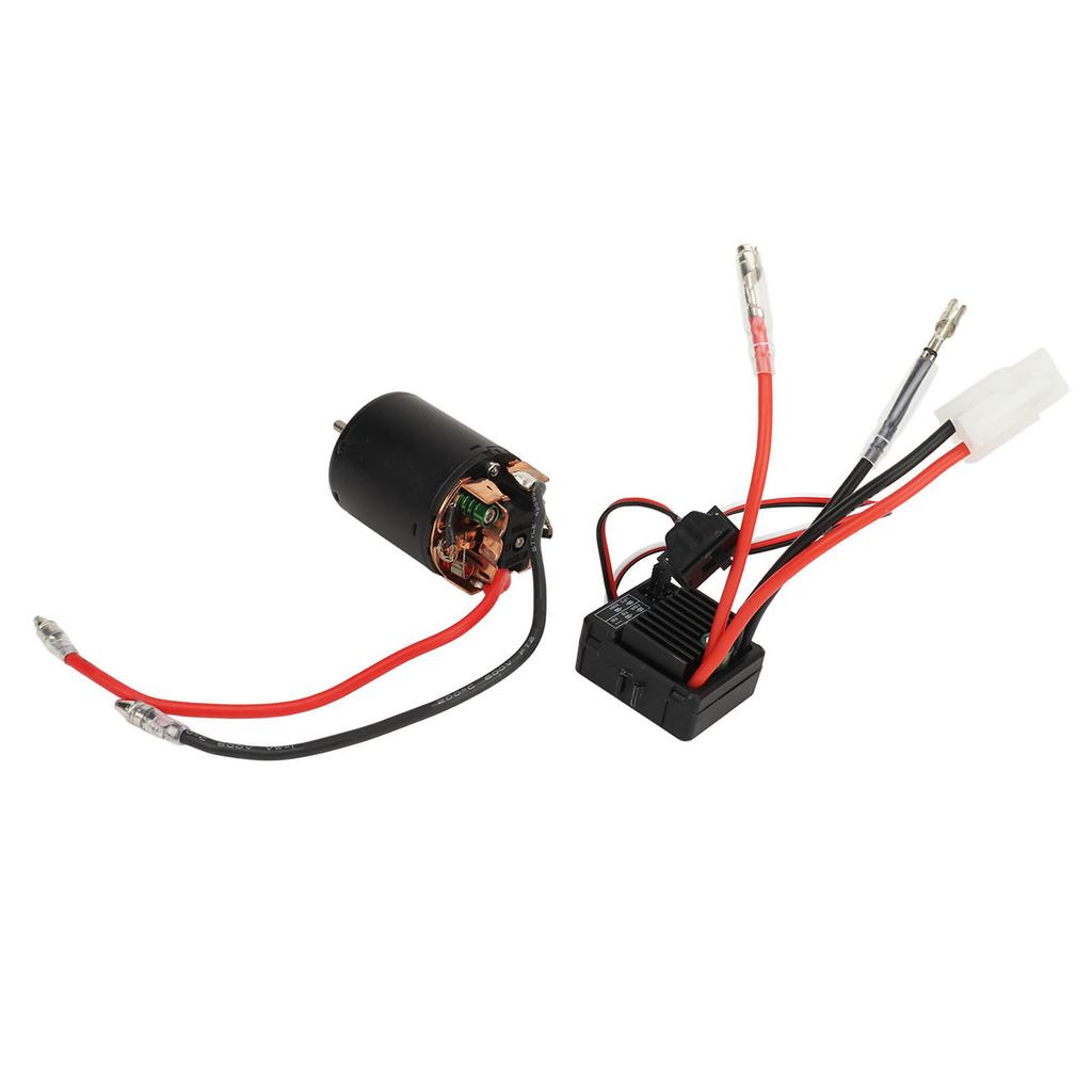 RC Motor ESC Combo Brushed 540 Motor High Torque 60A Speed Controller Low Noise Powerful RC Car Accessory for 1 14 1 10