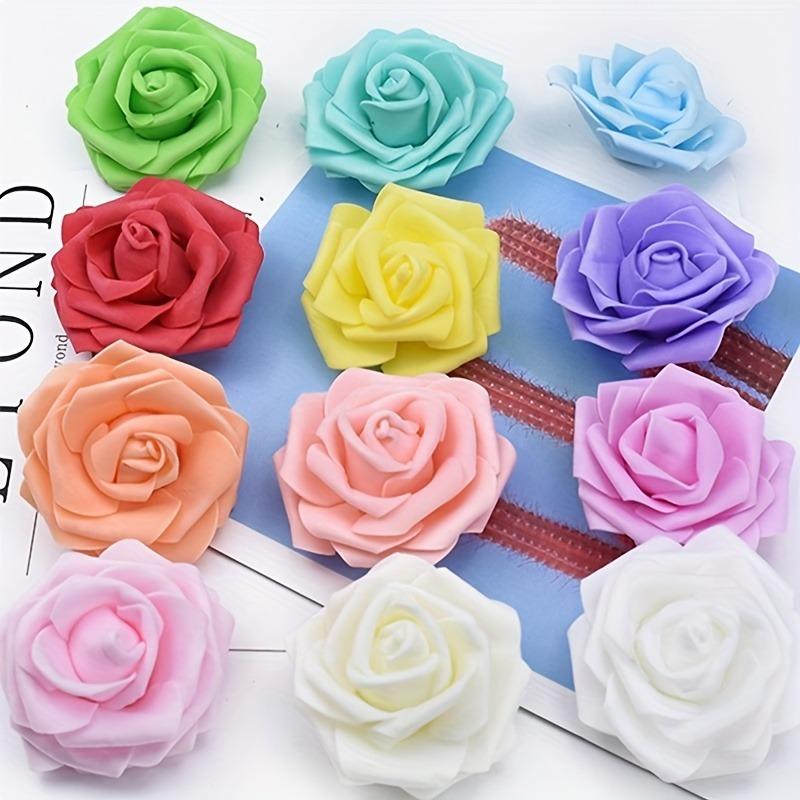 10/20/50Pcs Rose Artificial Flowers Heads Fake Flowers for Home Dceor Wedding Decoration Party Supplies DIY Craft Gift Accessory