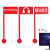 Monitor Busy Flag Signs 3 Pieces Fun Office Gift Busy Status Indicator Signs Office Desk Flag Mark For Women Home Work
