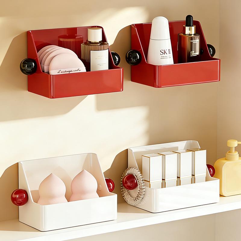 Mirror Cabinet Storage Box - Suitable for Home Use, Wall-mounted, for Bathroom, Desktop Storage, Skincare Products Storage, Storage Rack