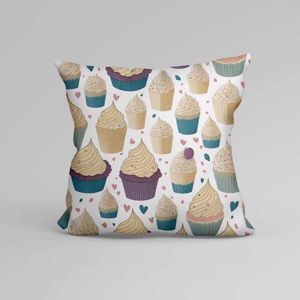 Luxury Home Decoration Cushion Cover Cartoon Ice Cream Creative Simple Pattern Print Pillowcase Office Sofa Cushion Coverr