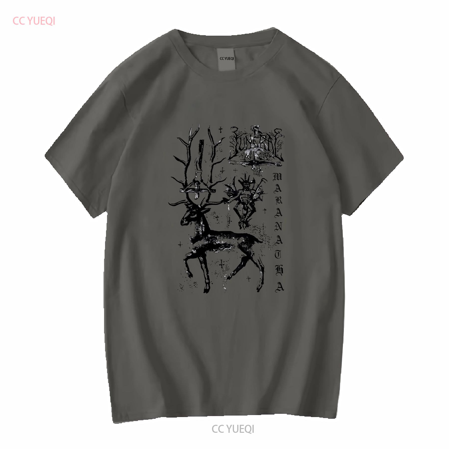 

Funeral Mist Maranatha T Shirt White Fullsize S 5XL Double Side vintage Washed designer clothes streetwear Unisex Versatile M