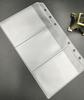 A5A6  5Pcs Binder Zipper Folders For 6-Ring Notebook Binder Transparent Loose Leaf Document Filing Bags