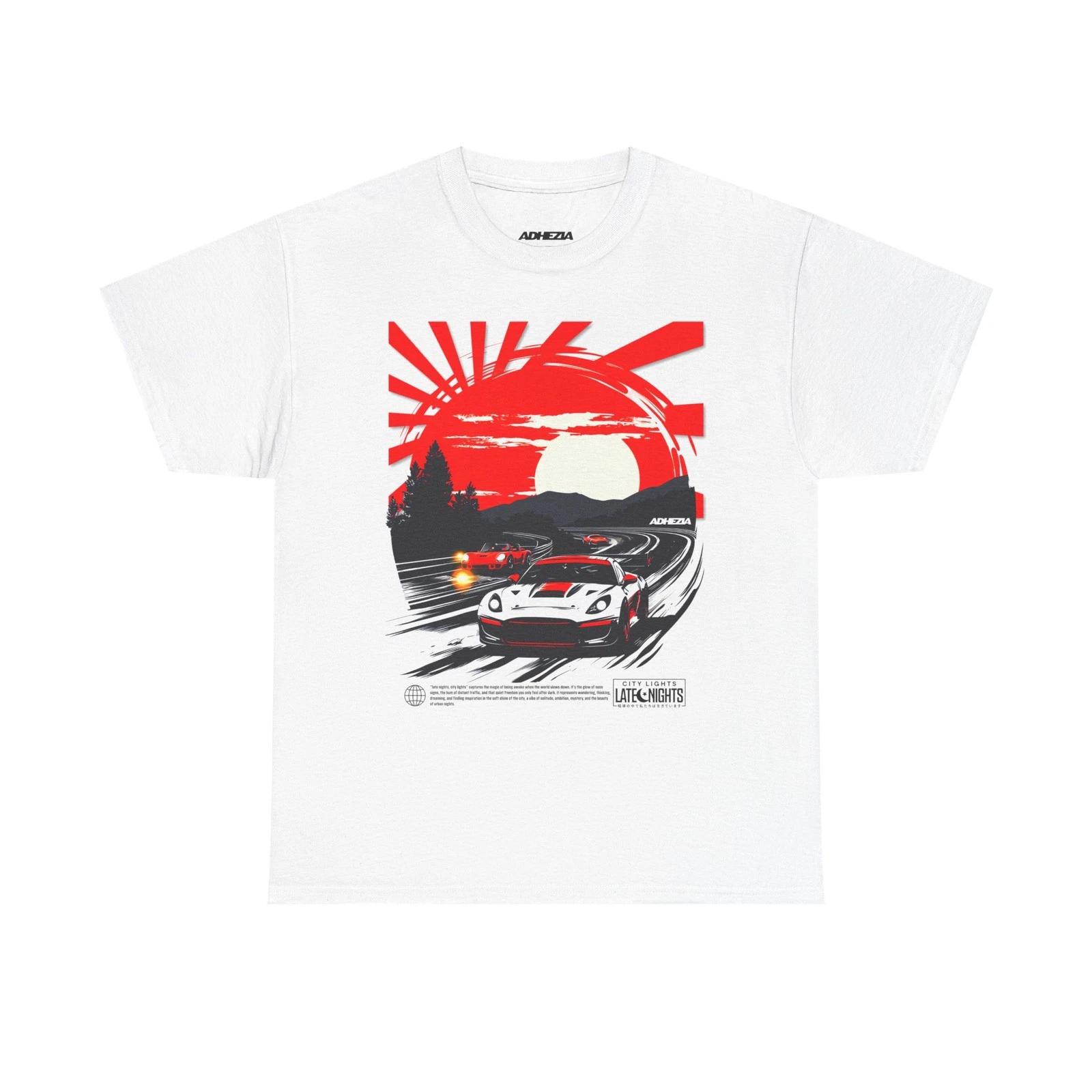 

Sunrise Racing Car T-Shirt – Retro Japanese Speed Graphic Tee for Car Enthusiast 4XL