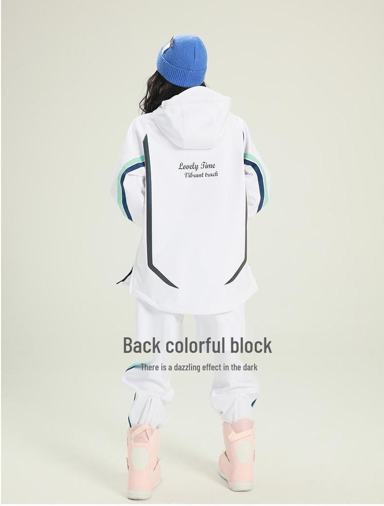 Women's 2023 Winter Ski Suit Set: Windproof, Waterproof, Fashionable, Thick, and Slimming for Couples