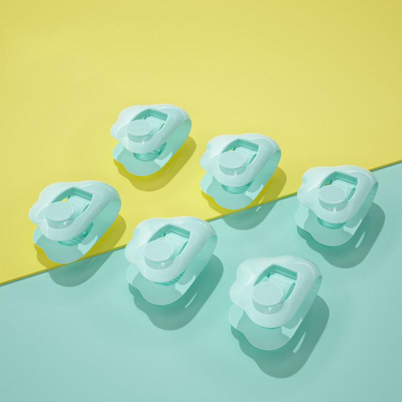 

6 шт., зажимы для одеяла в форме облака, зажимы, крепления без иглы, безопасный бытовой фиксатор простыни зелёный