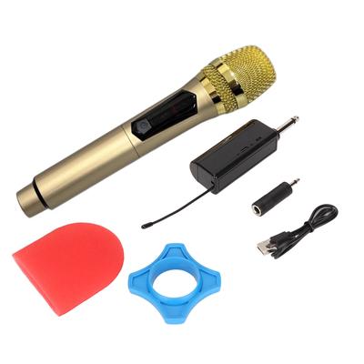 Home Wireless Microphone 1 for 1 80Hz To 15KHz Handheld Microphone with LED Screen for Outdoor Home