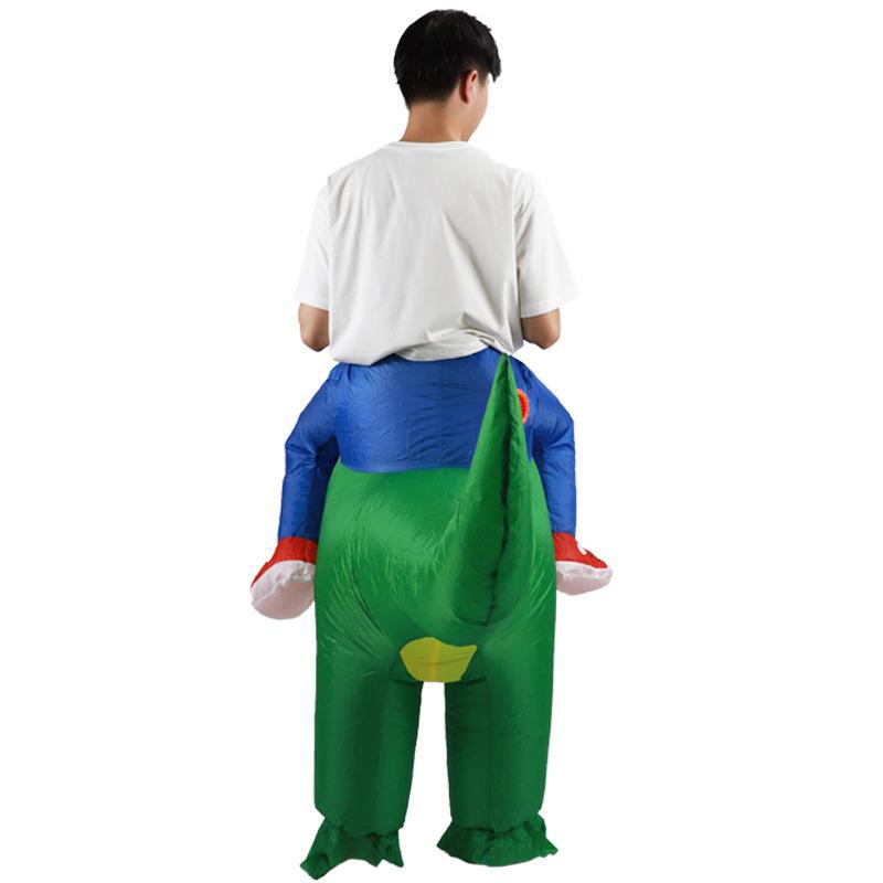 Cartoon Dinosaur Funny Props Costumes Tyrannosaurus Rex Mount Inflatable Suit Amusement Park Cosplay Performance Costume