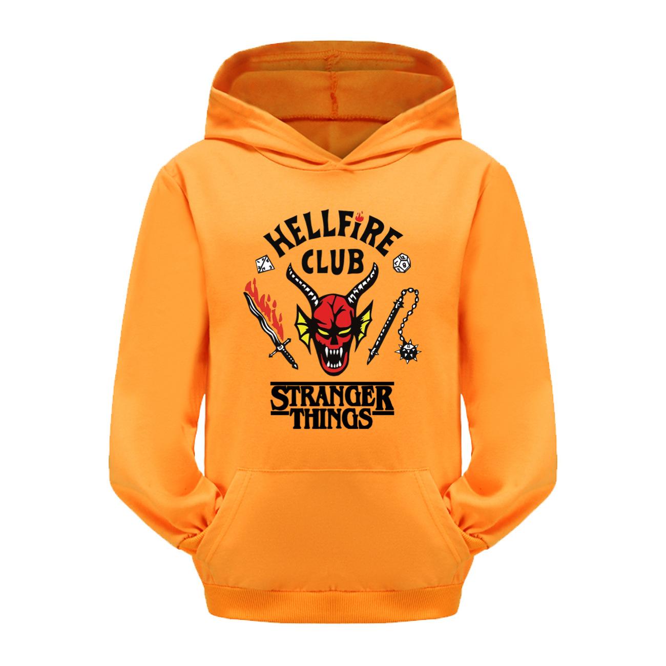

Stranger Things, Bag Hoodies, Kids Hooded Sweater Casual Set 110