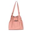 Retro Soft Leather Large Capacity Tote Bag for Women, New Casual and Simple Commuting One Shoulder Underarm Bucket Bag