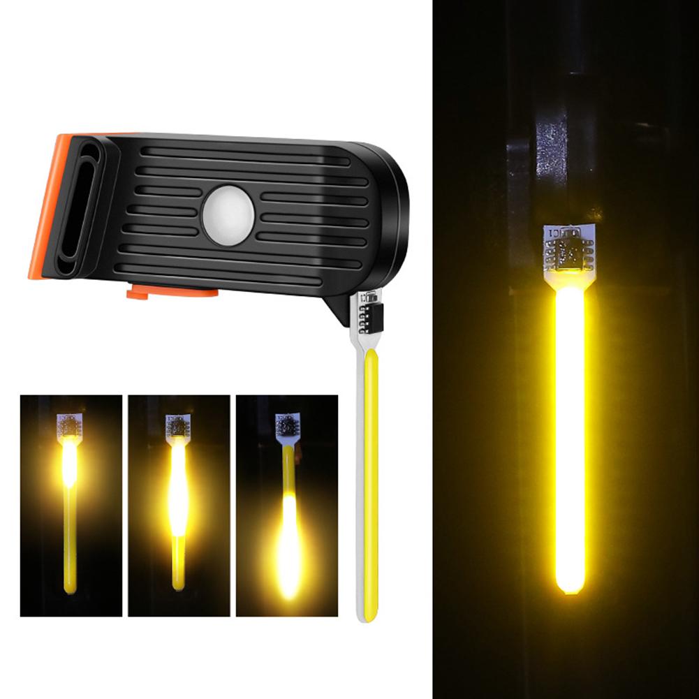 USB Rechargeable Bike Light Waterproof Cycling Light Yellow