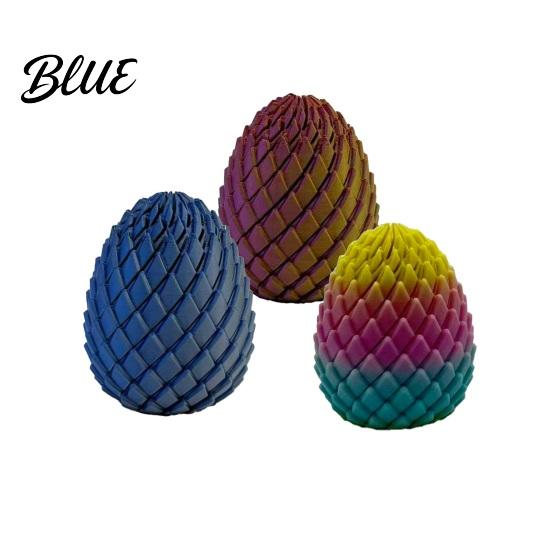 Sensory Egg Model 3D Printed Twisting Toy Stress Relief Spiral Easter Dragon Puzzle Office Desk Fidget Basket Stuffers Party Favors Portable