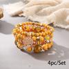 Bohemian bracelet creative tassel multi-layer beaded bracelet
