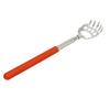 Telescoping Back Scratcher Household Stainless Steel Extendable Back Scratcher MassagerRed