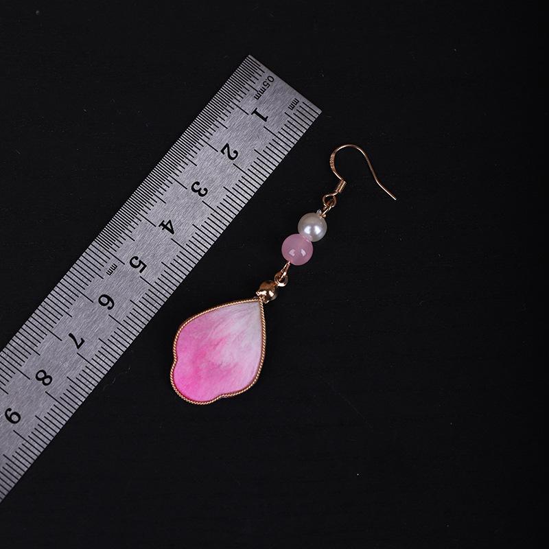 Ronghua Handmade Earrings: Intangible Cultural Heritage, Suitable for Daily Wear with Hanfu or Qipao.