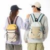 Schoolbag Mountain Light Wrinkle Color Matching Mini Small Backpack College Student Couple Vitality Outdoor Travel Mountaineering Camping Backpack
