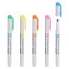 PATIKIL 1 Wide Tip Highlighter Assorted Pastel and Blue Highlighters, Set/5-Piece Pens, Colors, Quick-Drying Markers, Pink, Orange, Yellow, Green,